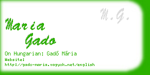maria gado business card
