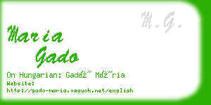 maria gado business card
